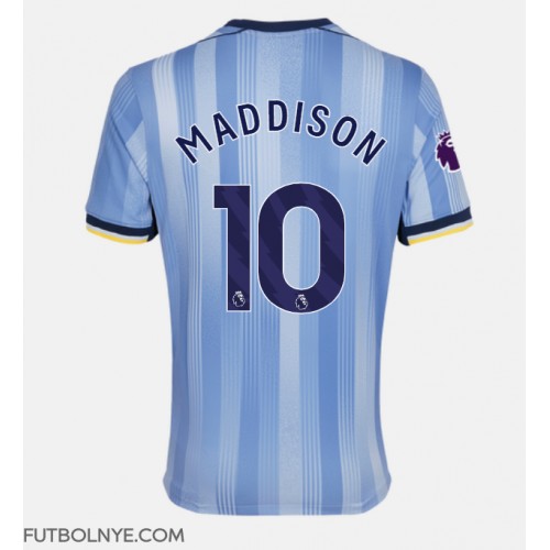 Camiseta Tottenham Hotspur James Maddison #10 Visitante Equipación 2024-25 manga corta